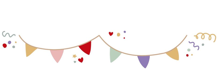  Giochi colorati e decorazioni affettuose per celebrazioni 