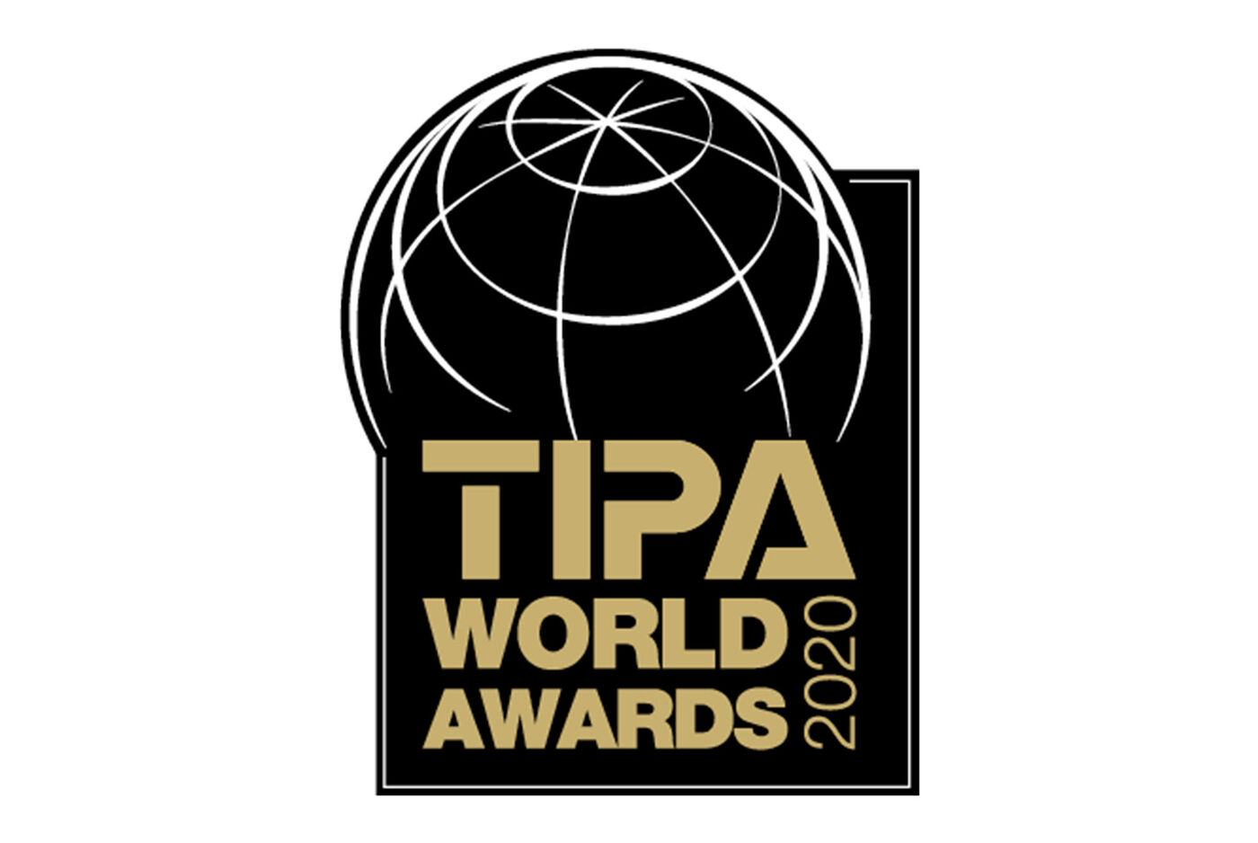 Logo dei TIPA World Awards 2020 con simbolo del globo